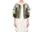 Blindness Women's Pierced Organza Bomber Jacket