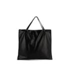 Jil Sander Women's Oversized Leather Tote Bag - Black