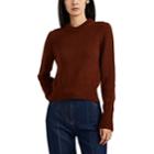 Ami Alexandre Mattiussi Women's Crewneck Crop Sweater - Brown