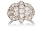 Stephanie Windsor Antiques Women's White Diamond Ring