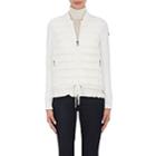 Moncler Women's Ruffled-hem Combo Sweater-white