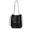 Saint Laurent Women's Teddy Sac Patent Leather Bucket Bag - Black