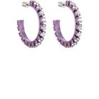 Area Women's Dorinda Hoop Earrings-purple