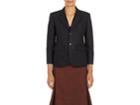 Balenciaga Women's Cotton Shrunken-fit Two-button Jacket