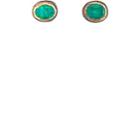 Judy Geib Women's Emerald Stud Earrings-green