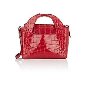 The Row Women's Two For One 10 Alligator Shoulder Bag & Pouch-cherry