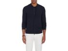 Giorgio Armani Men's Herringbone Wool-blend Zip-front Sweater