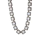 Nak Armstrong Women's Rainbow Moonstone Necklace-silver
