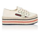 Gucci Women's Canvas Platform Espadrille Sneakers - White