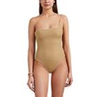 Oseree Women's Lumire One-shoulder One-piece Swimsuit - Gold