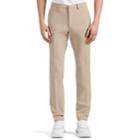 Theory Men's Zaine Stretch-cotton Flat-front Trousers - Beige, Tan