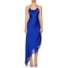 Juan Carlos Obando Women's Washed Satin Backless Gown-royal Blue