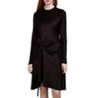 Chlo Women's Knotted Satin Dress - Black