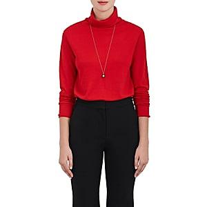 Boon The Shop Women's Keyhole-back Cashmere-silk Sweater-rouge