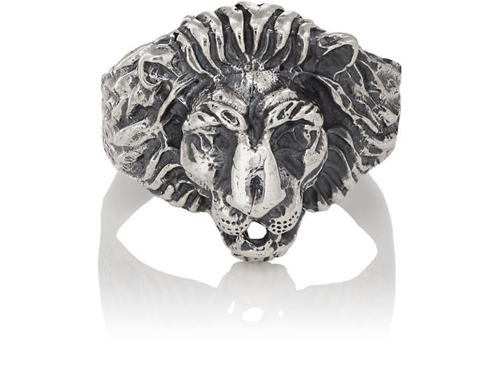 Loren Stewart Men's Lion Signet Ring