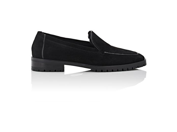 The Row Women's Cory Suede & Mink Loafers