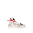 Off-white C/o Virgil Abloh Men's Off-court Suede & Canvas Sneakers - Gray