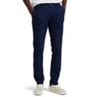 Incotex Men's Washed Cotton Slim Trousers - Navy
