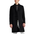 Officine Gnrale Men's Wool-cashmere Felt Topcoat - Black