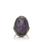 Sevan Biaki Women's Elephant Intaglio Ring-purple