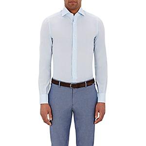 Isaia Men's Button-front Shirt-blue