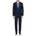 Isaia Men's Sanita Checked Wool Two-button Suit-navy