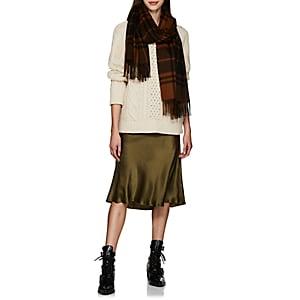 Boon The Shop Women's Checked Cashmere Scarf - Rust