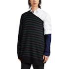 Raf Simons Men's Sleeve-detailed One-shoulder Oversized Sweater - Black