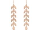 Irene Neuwirth Women's Rose Gold Leaf Motif Earrings