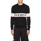 Givenchy Men's Logo-knit Wool Sweater-black