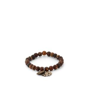 Miracle Icons Men's Vintage-icon Beaded Bracelet - Brown