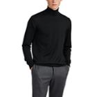 Brioni Men's Fine-gauge Wool-blend Turtleneck Sweater - Charcoal