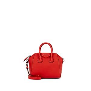 Givenchy Women's Antigona Mini Leather Duffel Bag - Red