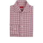 Isaia Men's Checked Cotton Poplin Button-front Shirt-red