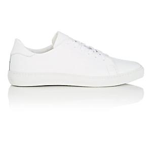 Barneys New York Men's Leather Sneakers-white