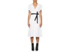 Narciso Rodriguez Women's Pintuck Crepe Belted Midi-dress