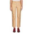 Chlo Women's Virgin Wool-blend Suiting Twill Straight Trousers - Camel