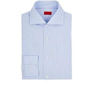 Isaia Men's Cotton Poplin Shirt-lt. Blue