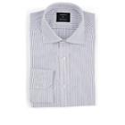 Fairfax Men's Pinstriped Cotton Dress Shirt - Navy