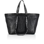 Balenciaga Men's Carry Shopper S Leather Tote Bag-black