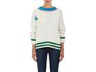 Mira Mikati Women's Embroidered Cable Knit Sweater