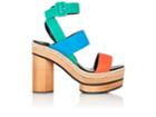 Pierre Hardy Women's Colorblocked Leather Platform Sandals