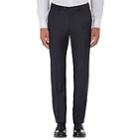 Brioni Men's Wool Flat-front Trousers-navy