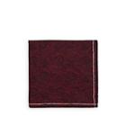 Fairfax Men's Reversible Wool Pocket Square-red