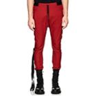 Ben Taverniti Unravel Project Men's Cotton Drop-rise Jogger Pants-red