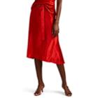 Sies Marjan Women's Rayna Washed Satin Skirt - Red