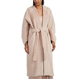 Zero + Maria Cornejo Women's Fuzzy Alpaca-virgin Wool Robe Coat - Pink