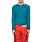 Prada Men's Cashmere Crewneck Sweater-turquoise