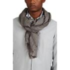 From The Road Men's Cira Striped Linen Gauze Scarf - Blue