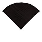 Alexander Olch Men's Plaid Silk Lace Pocket Round-black